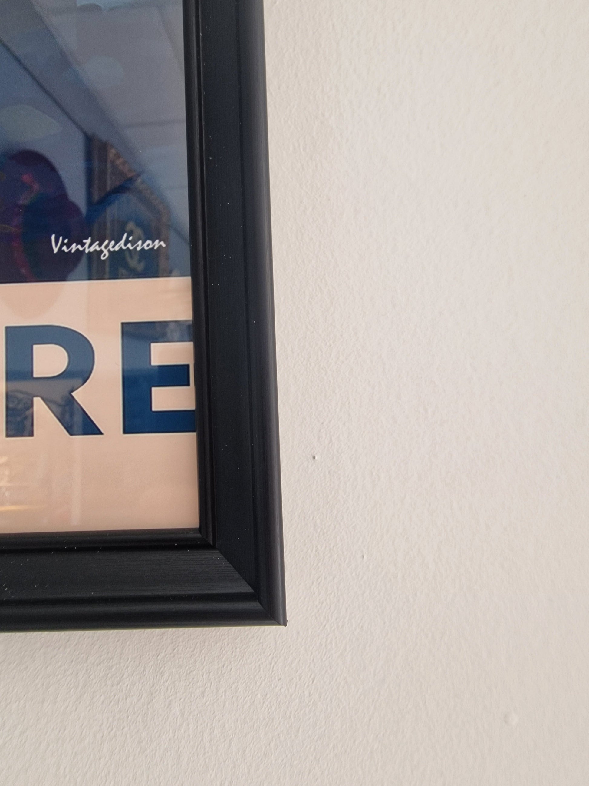 Affiche rétro Ardèche largentière encadré Vintagedison