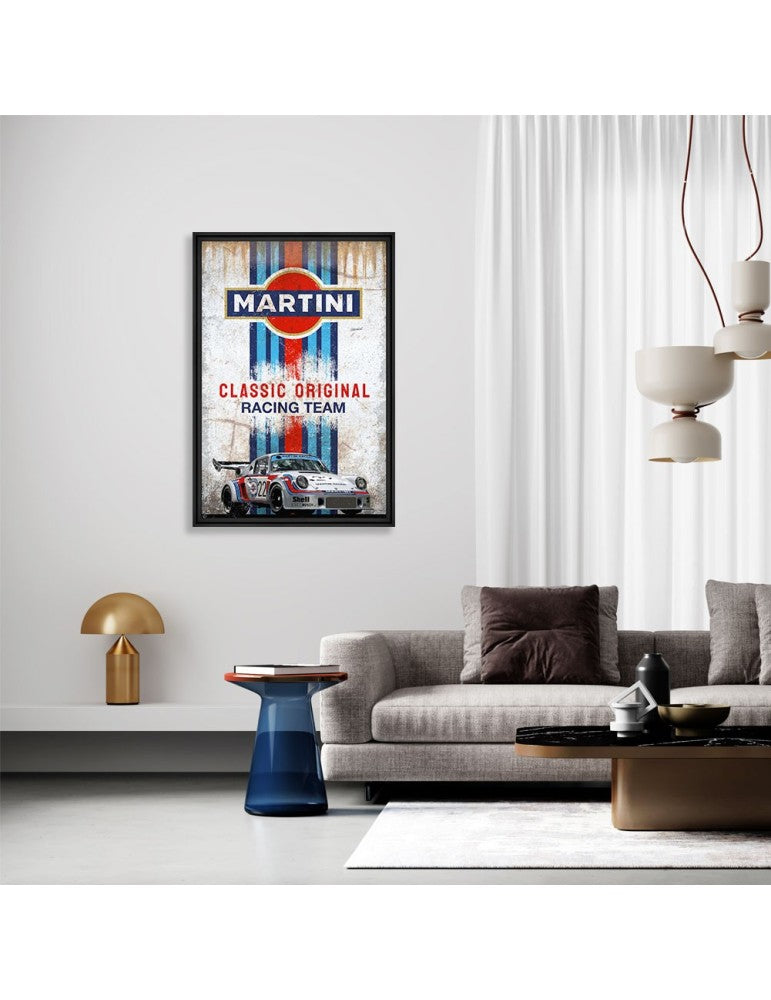 Cadre “Porsche 911 RSR Martini” – Rubix | Cadraven | Art Automobile Racing