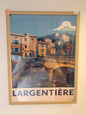 Affiche rétro Ardèche largentière encadré Vintagedison