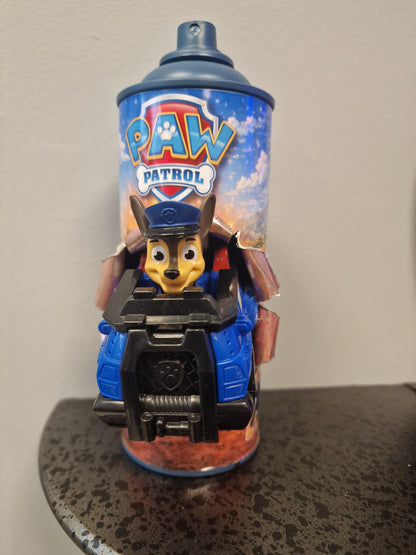 Bombe de peinture custom pat patrouille – Figurine chase pop culture artisanale