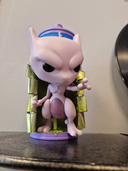 Bombe de peinture custom pokemon – Figurine mewtwo pop culture artisanale
