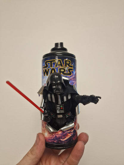 Bombe de peinture custom star wars – Figurine dark vador 1 pop culture artisanale