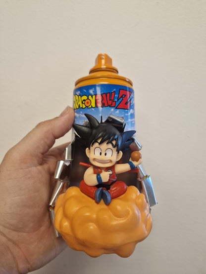 Bombe de peinture custom dragon ball z – Figurine little sangoku nuage magique pop culture artisanale
