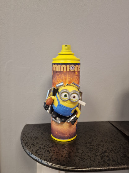 Bombe de peinture custom minions– Figurine des minions pop culture artisanale