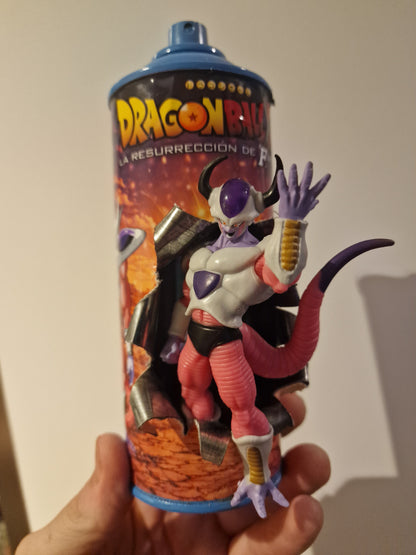 Bombe de peinture custom dragon ball z – Figurine freezer pop culture artisanale