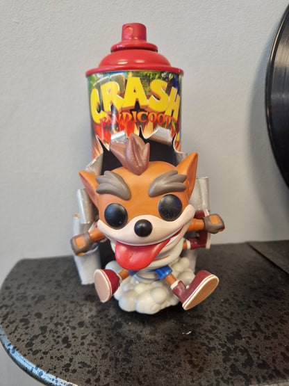 Bombe de peinture custom crash bandicoot