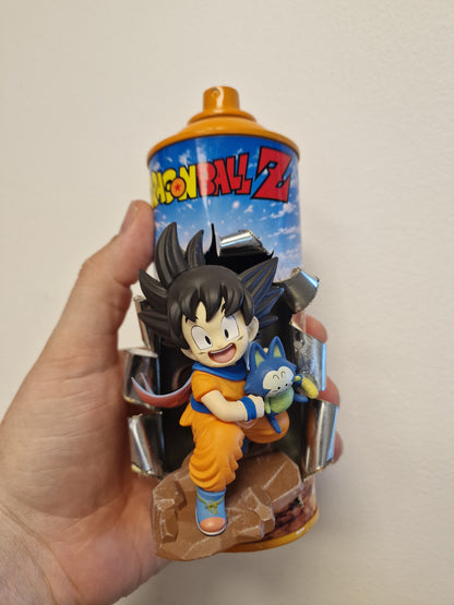 Bombe de peinture custom dragon ball z – Figurine little sangoku 2 pop culture artisanale