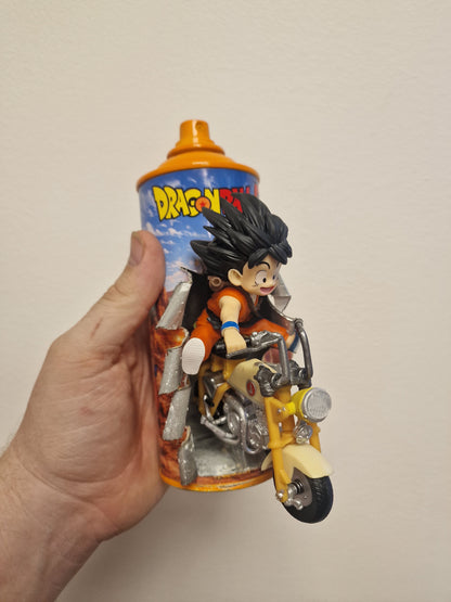 Bombe de peinture custom dragon ball z – Figurine little sangoku pop culture artisanale