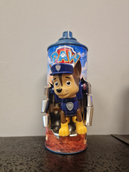 Bombe de peinture custom pat patrouille 1– Figurine chase pop culture artisanale
