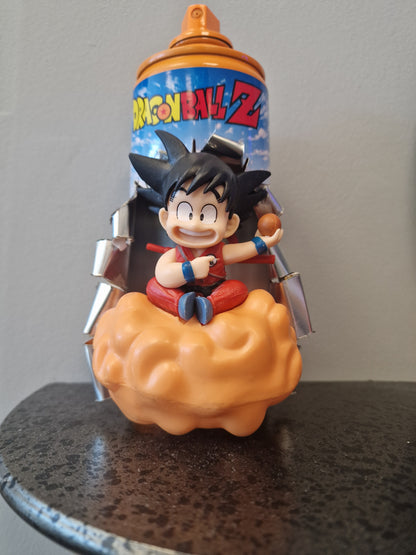 Bombe de peinture custom dragon ball z – Figurine little sangoku nuage magique pop culture artisanale