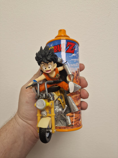 Bombe de peinture custom dragon ball z – Figurine little sangoku pop culture artisanale
