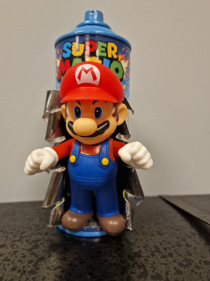 Bombe de peinture custom nintendo  – Figurine mario  pop culture artisanale