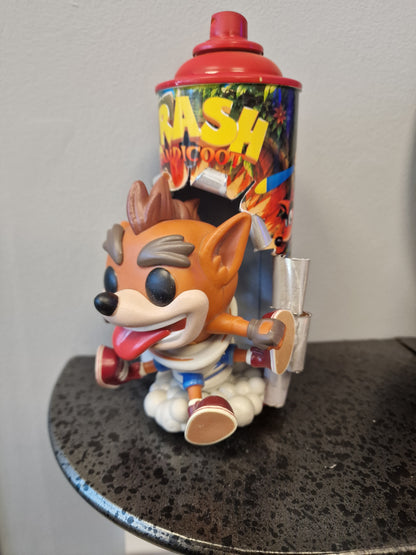 Bombe de peinture custom crash bandicoot
