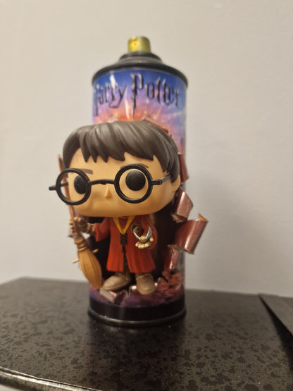 Bombe de peinture custom harry potter pop culture artisanale