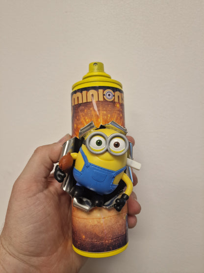 Bombe de peinture custom minions– Figurine des minions pop culture artisanale