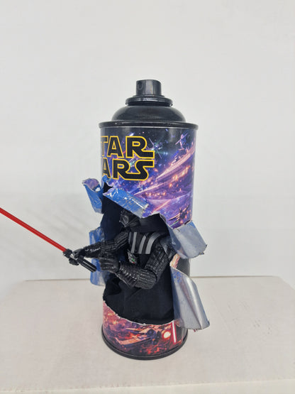 Bombe de peinture custom star wars – Figurine dark vador pop culture artisanale