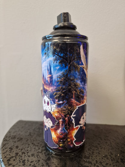 Bombe de peinture Harry Potter Customisée – Décoration Geek & Pop Art 3D avec Figurine | Pièce Artisanale Unique