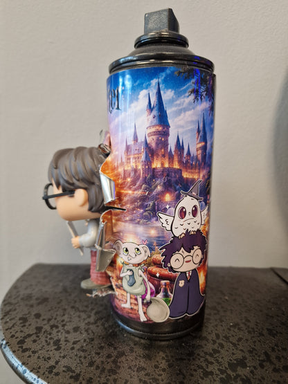Bombe de peinture Harry Potter Customisée 2 – Décoration Geek & Pop Art 3D avec Figurine | Pièce Artisanale Unique