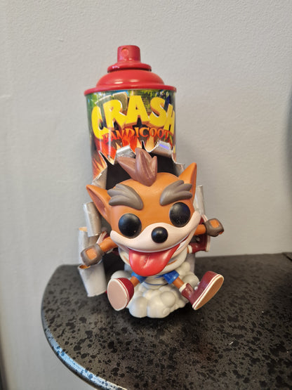 Bombe de peinture custom crash bandicoot