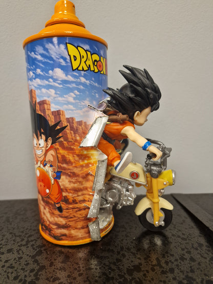 Bombe de peinture custom dragon ball z – Figurine little sangoku pop culture artisanale