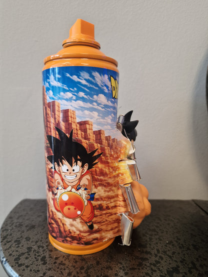 Bombe de peinture custom dragon ball z – Figurine little sangoku nuage magique pop culture artisanale