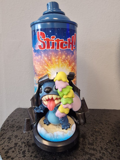 Bombe de peinture custom lilo et stitch ice cream – Figurine stitch pop culture artisanale
