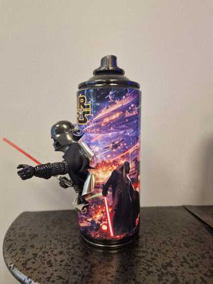 Bombe de peinture custom star wars – Figurine dark vador 1 pop culture artisanale