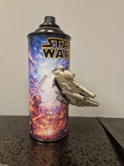 Bombe de peinture custom star wars – Figurine faucon millennium pop culture artisanale