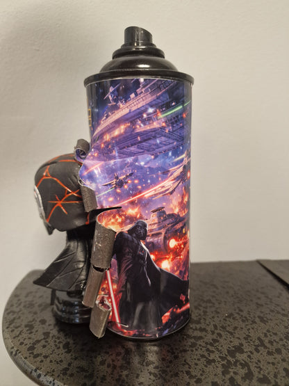 Bombe de peinture custom star wars – Figurine kylo ren pop culture artisanale