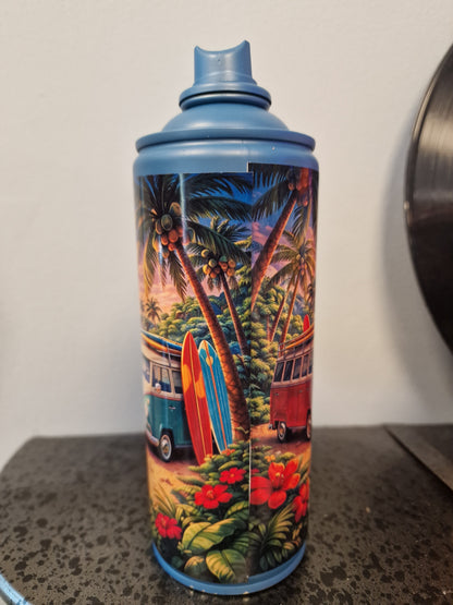Bombe de peinture custom Volkswagen – Figurine combi pop culture artisanale