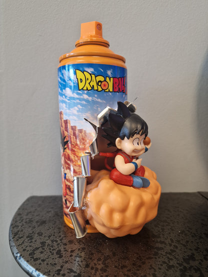 Bombe de peinture custom dragon ball z – Figurine little sangoku nuage magique pop culture artisanale