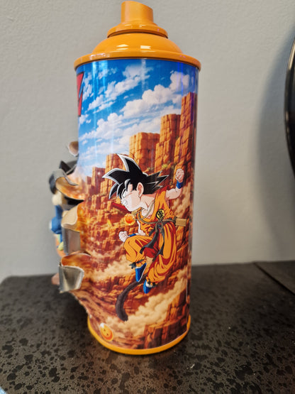 Bombe de peinture custom dragon ball z – Figurine little sangoku 2 pop culture artisanale