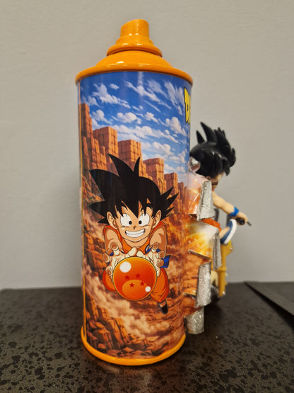 Bombe de peinture custom dragon ball z – Figurine little sangoku pop culture artisanale