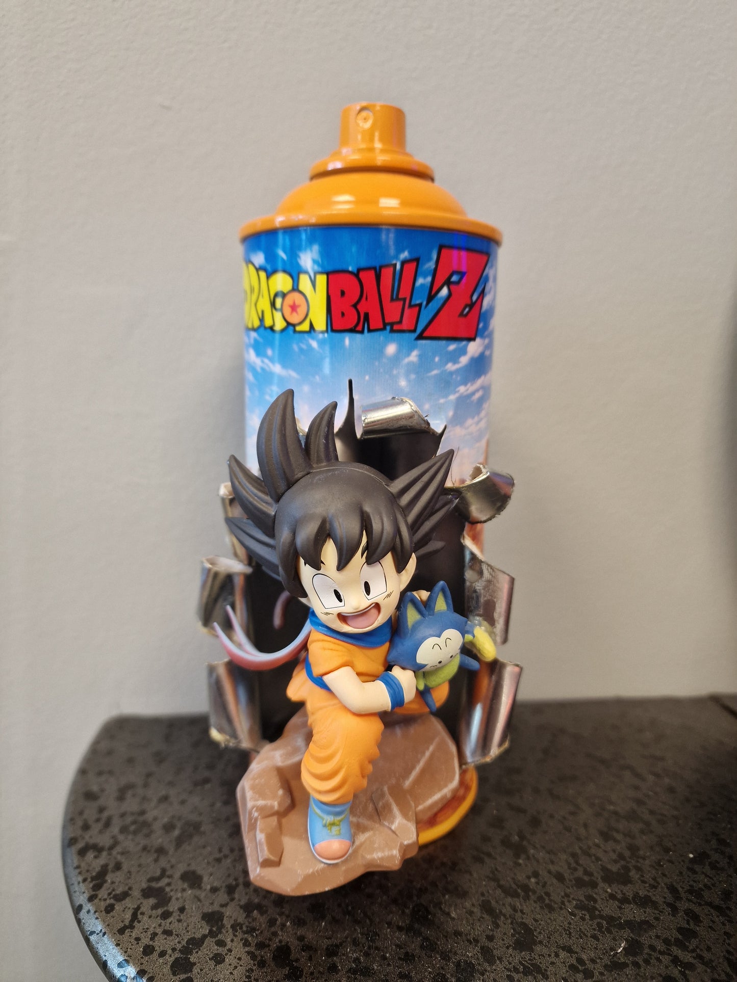 Bombe de peinture custom dragon ball z – Figurine little sangoku 2 pop culture artisanale