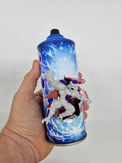 Bombe de peinture custom dragon ball z – Figurine freezer pop culture artisanale