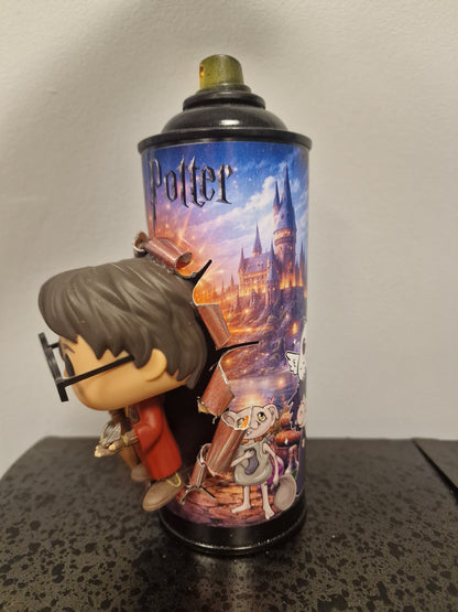 Bombe de peinture custom harry potter pop culture artisanale