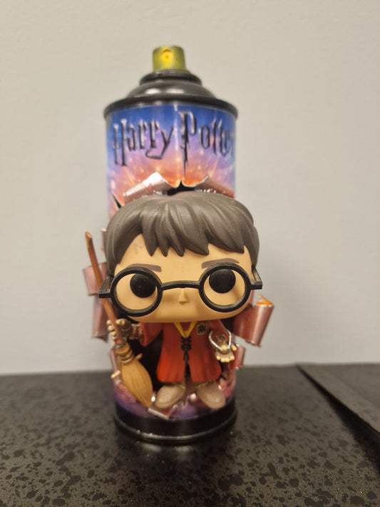 Bombe de peinture custom harry potter pop culture artisanale
