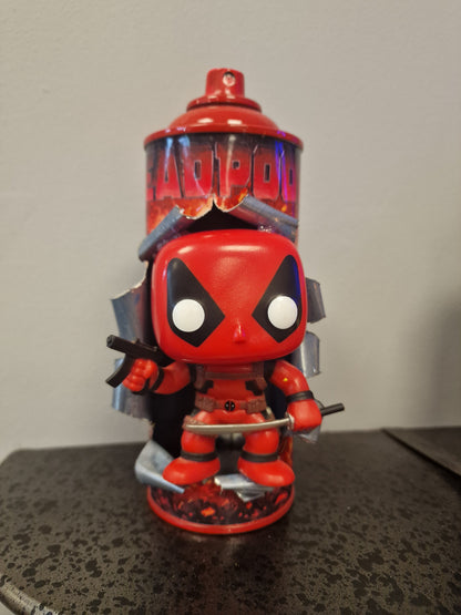 Bombe de peinture custom marvel – Figurine pop deadpool pop 2.0 culture artisanale