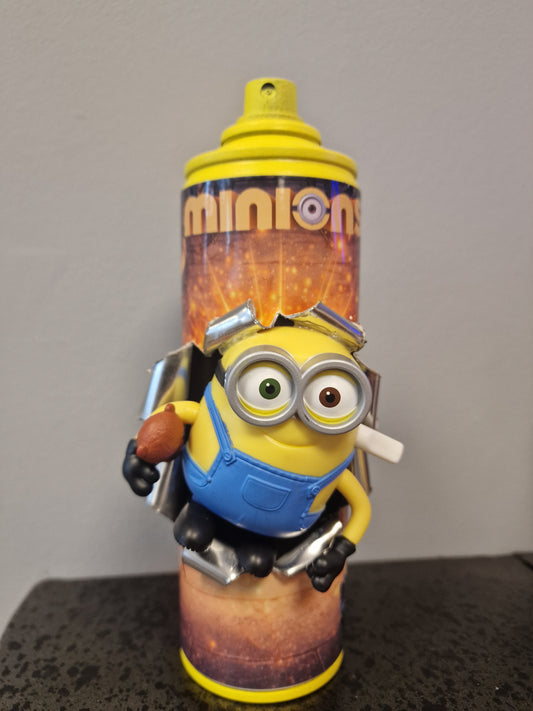 Bombe de peinture custom minions– Figurine des minions pop culture artisanale