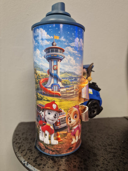 Bombe de peinture custom pat patrouille – Figurine chase pop culture artisanale