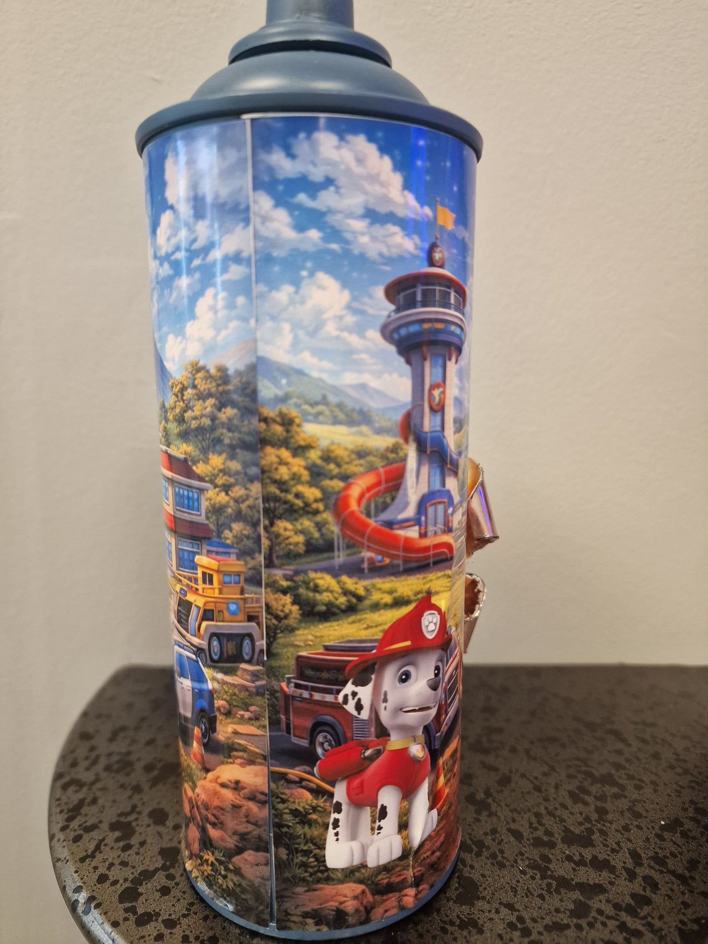 Bombe de peinture custom pat patrouille – Figurine chase pop culture artisanale