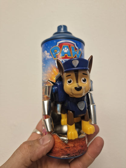 Bombe de peinture custom pat patrouille 1– Figurine chase pop culture artisanale