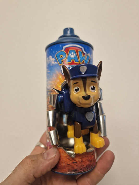 Bombe de peinture custom pat patrouille 1– Figurine chase pop culture artisanale