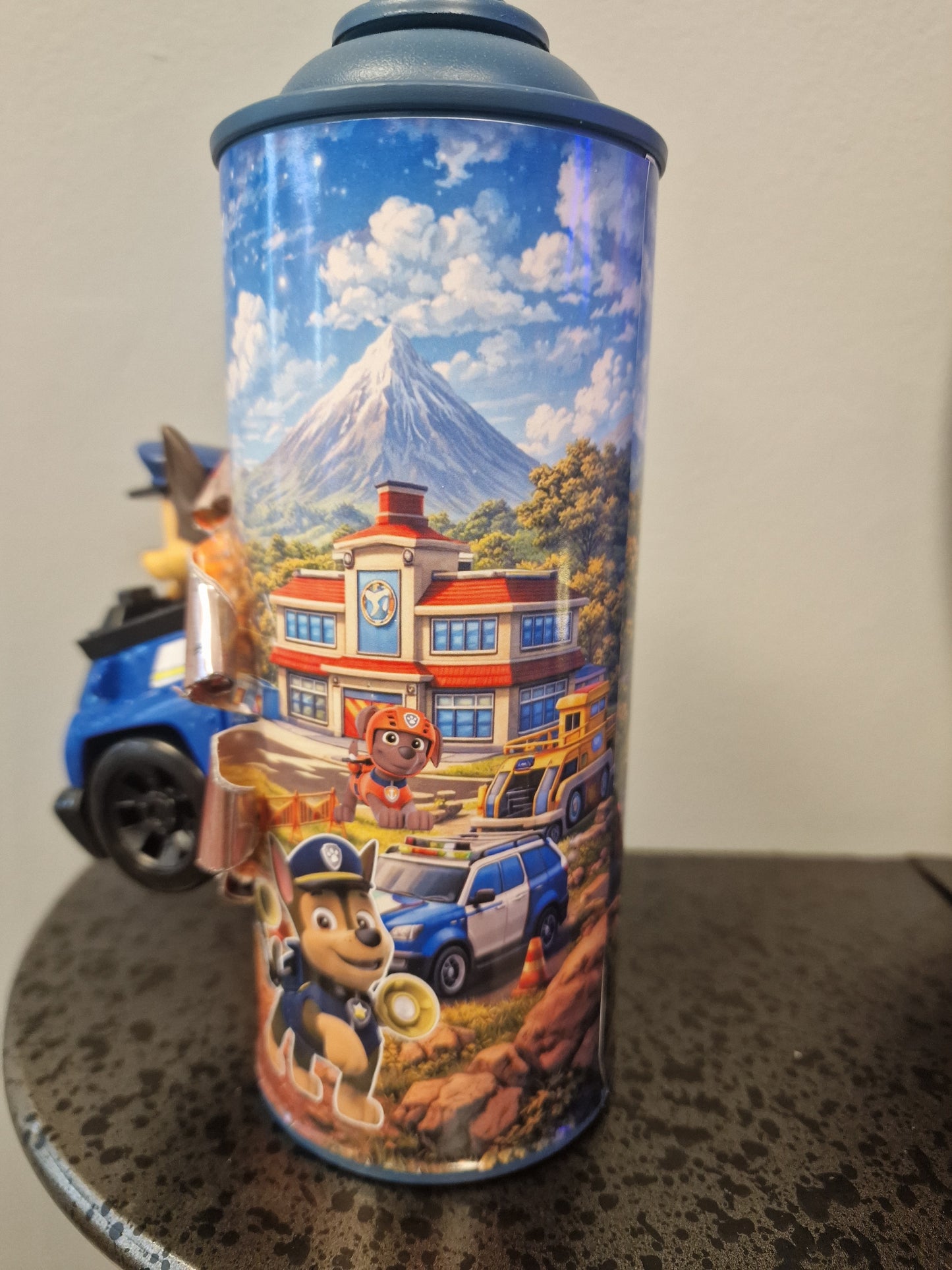 Bombe de peinture custom pat patrouille – Figurine chase pop culture artisanale