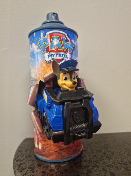 Bombe de peinture custom pat patrouille – Figurine chase pop culture artisanale