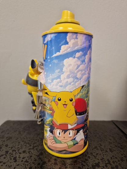 Bombe de peinture custom pokemon – Figurine pikachu  3 pop culture artisanale