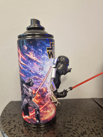 Bombe de peinture custom star wars – Figurine dark vador 1 pop culture artisanale