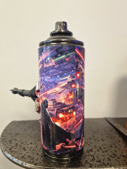 Bombe de peinture custom star wars – Figurine dark vador 1 pop culture artisanale