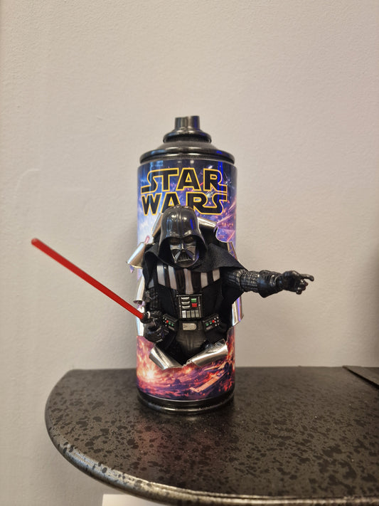 Bombe de peinture custom star wars – Figurine dark vador 1 pop culture artisanale