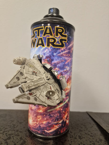 Bombe de peinture custom star wars – Figurine faucon millennium pop culture artisanale